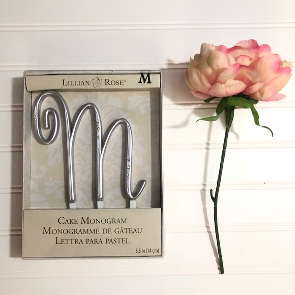 🌿Wedding Cake Monogram Cake Topper | Lillian Rose - Picture 1 of 1